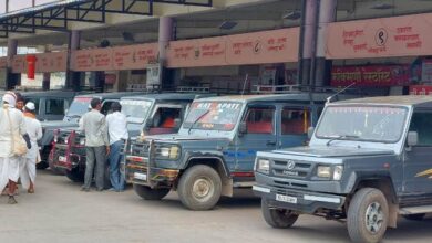 Photo of जिथे “लालपरी” उभारायची तिथे आता खासगी जीप उभ्या